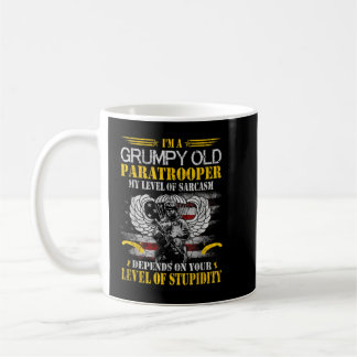 Mug I'm A Grumpy Old Paratrooper Flag Tshirt, Veterans