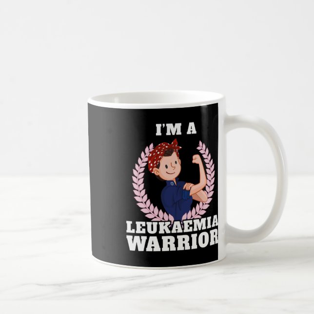 Mug I'm A Leukemia Warrior Leukemia Sensibilisation à  (Droite)