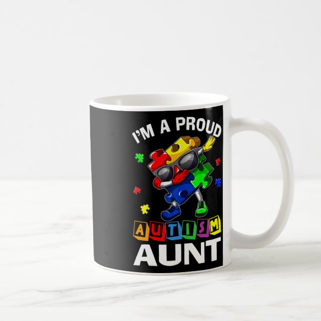 Mug I'm A Proud Autism Aunt Autism Aware Dabbing P (Droite)