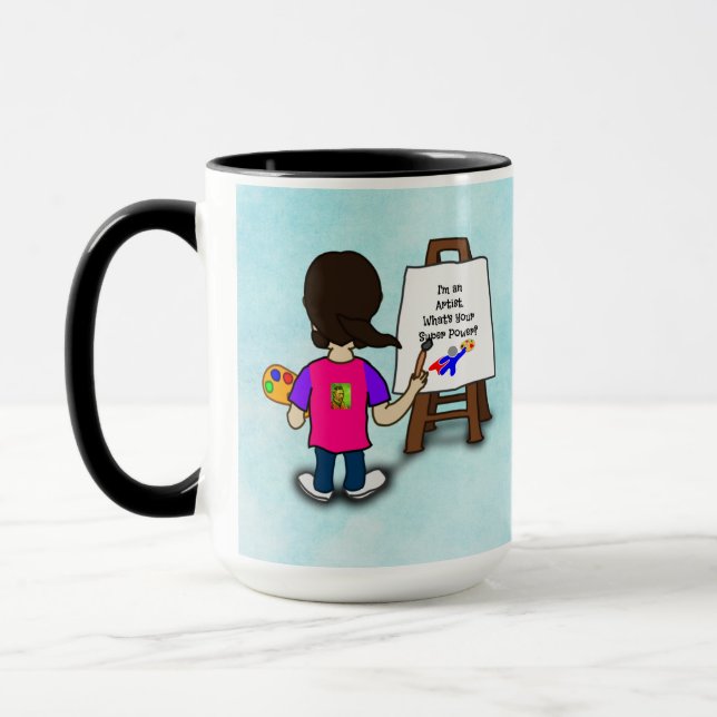 Mug i'M AN ARTIST...TEMPLATE, personalize, (Gauche)