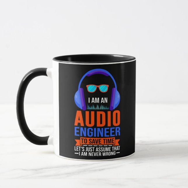 Mug I'm an Audio Engineer Sound Mixer Guy Audio Tech (Gauche)