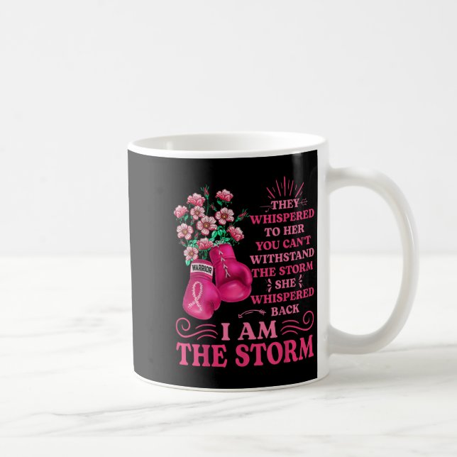 Mug Im Le Guerrier De La Boxe De Tempête Pink Ribbon F (Droite)