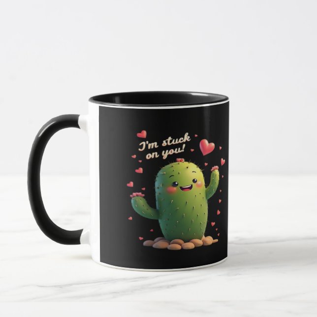 Mug Im Stuck On You Classic Romantic Style  (Gauche)