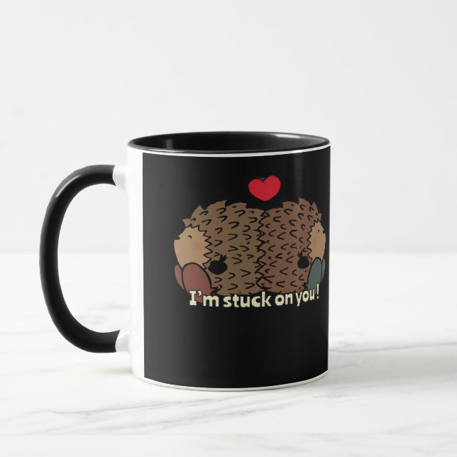 Mug Im Stuck On You Timeless Romantic Design  (Gauche)