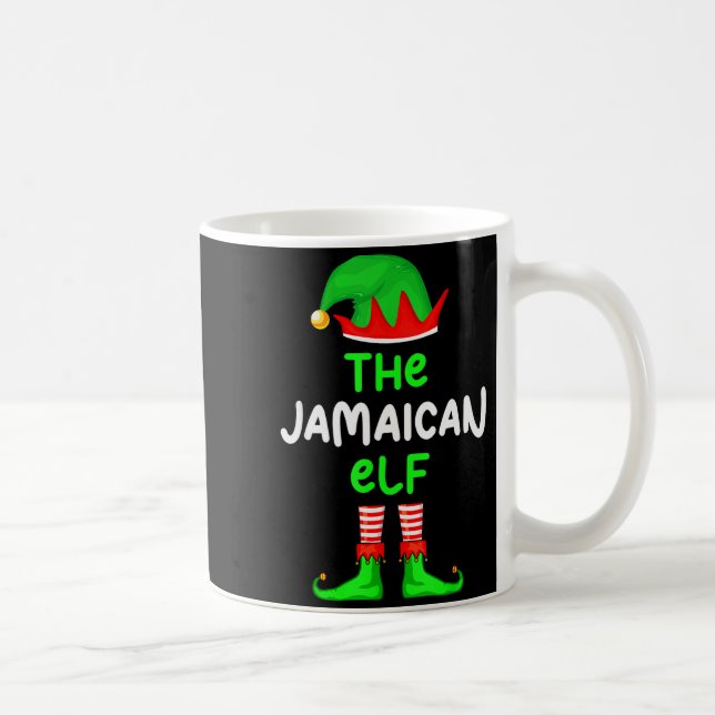 Mug I'm The Jamaican Elf Jamaica Christmas Funny Pajam (Droite)