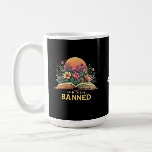 Mug I'm With The Banned Bookworm Funny Book Lover Cade