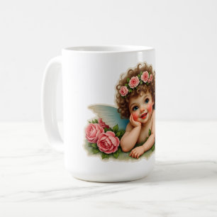 Mug Image à découper - Enfant fée vintage allongé dans