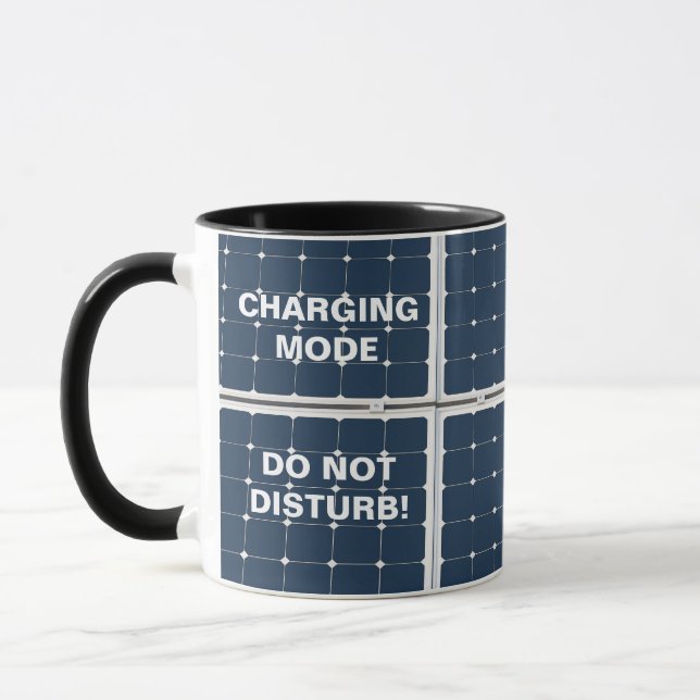 Mug Image amusante d'un panneau solaire (Gauche)