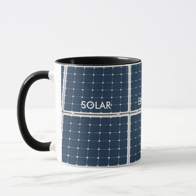 Mug Image amusante d'un panneau solaire (Gauche)