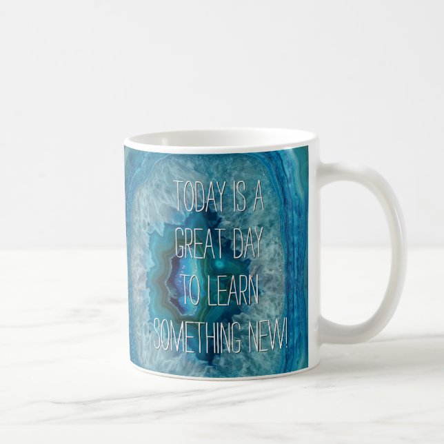 Mug Image cristalline de l'agent minéral de Blue Geode (Droite)
