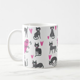 Mug Image de chat mignon. Love lettering