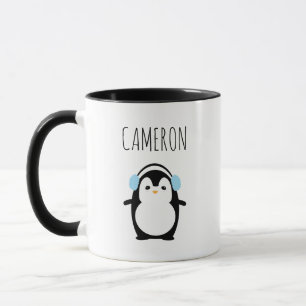 Mug Image de manchot moderne Cute personnalisée