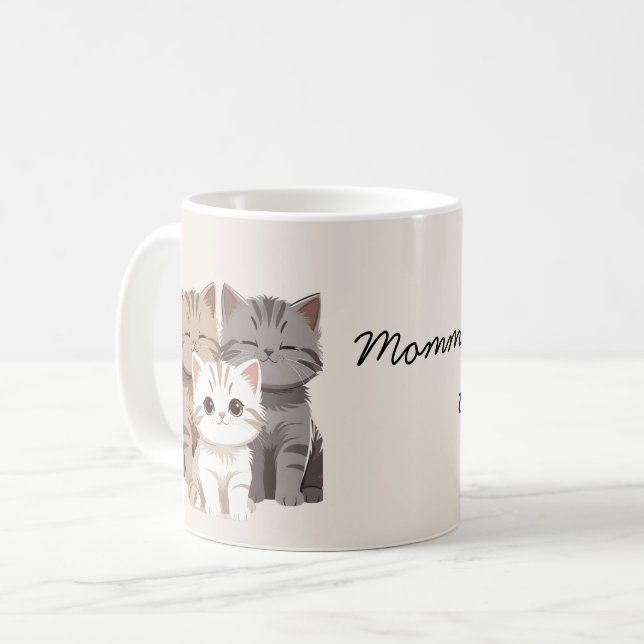 Mug Image de trois chats, jumeaux, (Devant gauche)