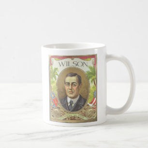 Mug Image d'étiquette de cigare de Woodrow Wilson