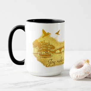 Mug Image dorée Amsterdam Minimaliste Froissée