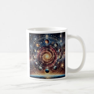 Mug Image du système solaire imaginaire.