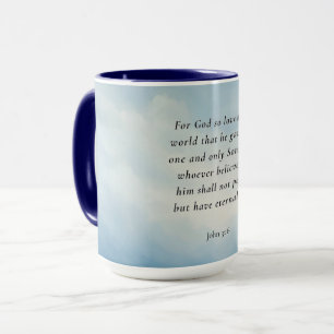 Mug Image du verset biblique Jean 3:16