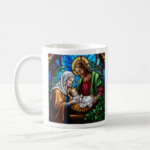 Mug Image en verre cristallin coloré de la famille de