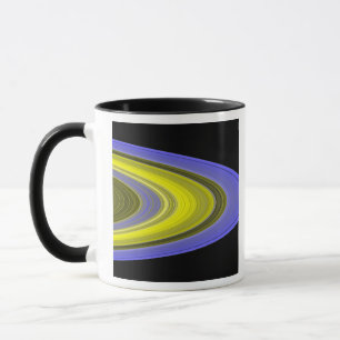 Mug Image fausse couleur des anneaux de Saturne