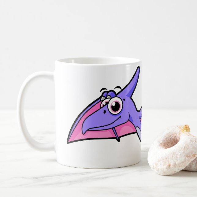 Mug Image Mignonne D'Un Ptérodactyle Volant. (Avec donut)