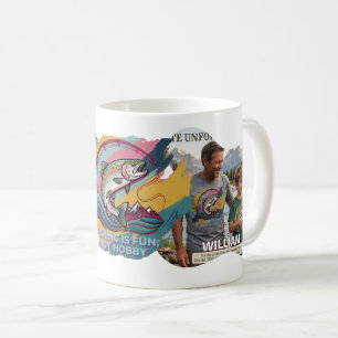 Mug Image personnalisée, la pêche est amusante et pas