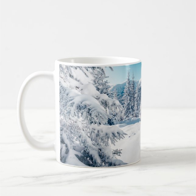 Mug Image pittoresque de l'épinette. Jour gelé, victoi (Gauche)