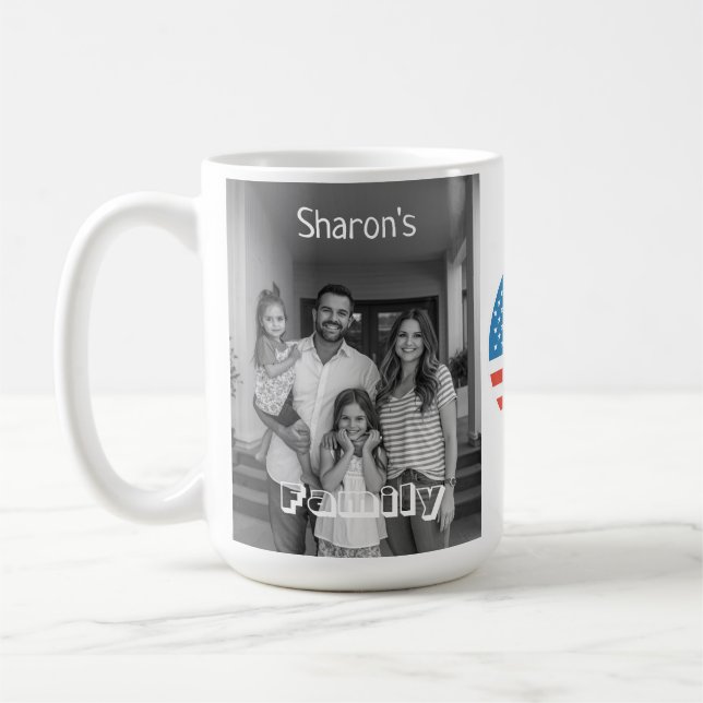 Mug Image & Texte Personnalisés Élégants et Stylés (Gauche)