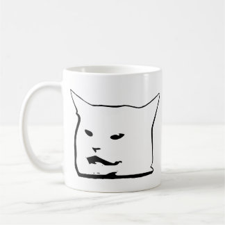 Mug Image vectorielle de mème de chat en colère confus