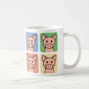 Mug Images de dessins animés de cochons rigolards !