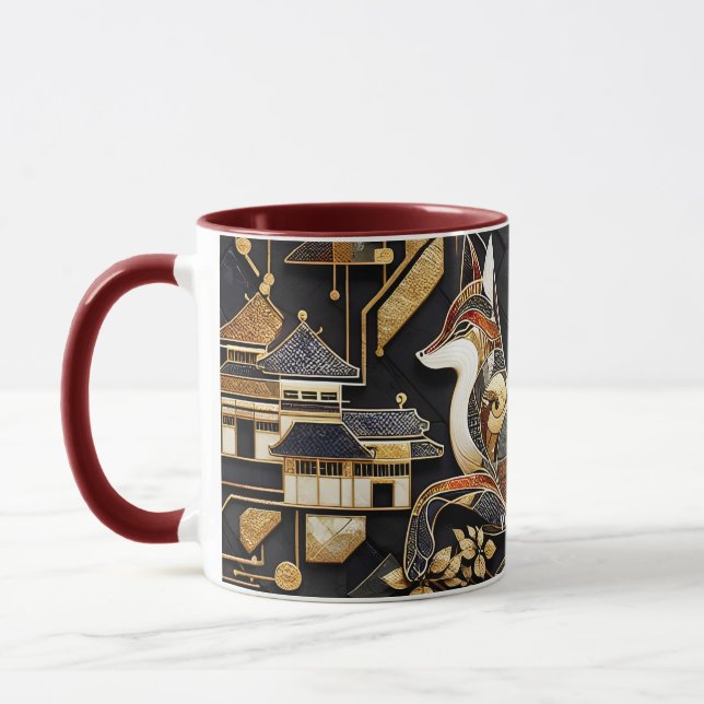 Mug Imaginaire Abstrait Fox Art (Gauche)