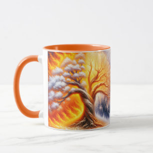 Mug Imaginaire arbre mou neige
