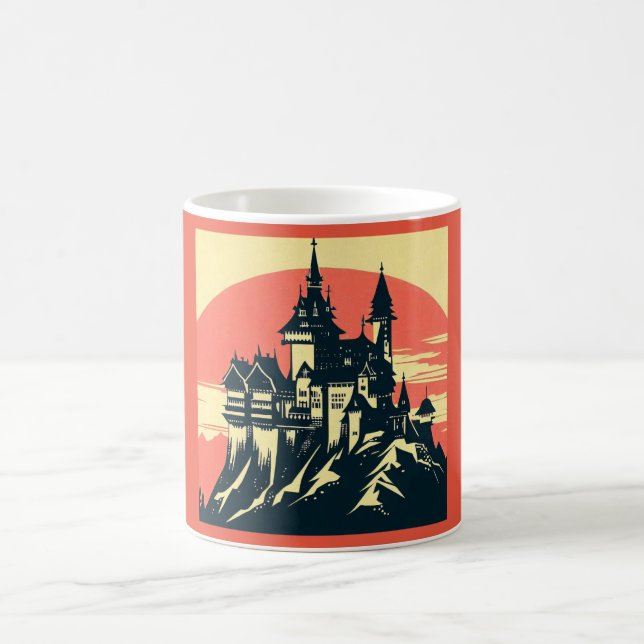 Mug Imaginaire Château médiéval - Bois coupé 4 (Centre)