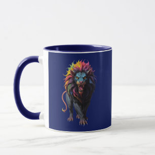 Mug Imaginaire coloré Art un lion