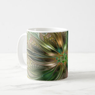 Mug Imaginaire coloré Moderne Fleur Fractale Abstraite