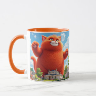 Mug Imaginaire Cute Big Orange Chat