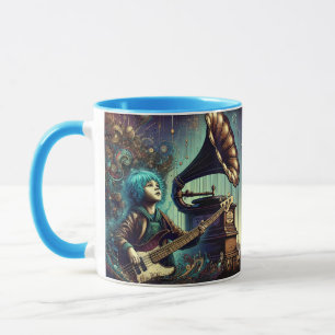 Mug Imaginaire Cute Girl Music Guitare
