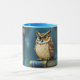 Mug Imaginaire Cute Owl Glasses Livres