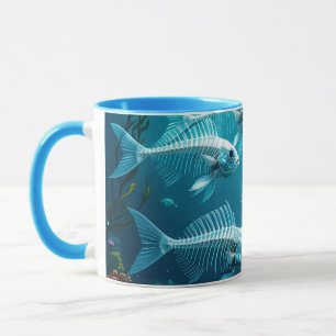 Mug Imaginaire Cute Skeleton Fish School
