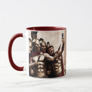 Mug Imaginaire Cute Spartan Guerriers Selfie