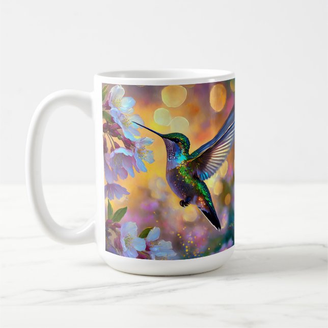 Mug Imaginaire de cerisier en fleurs Hummingbird (Gauche)