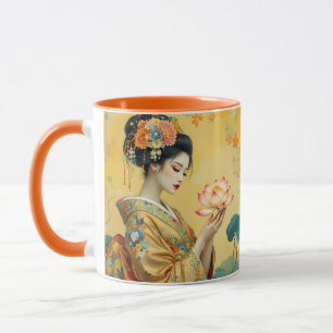 Mug Imaginaire Fleur mignonne Japonaise fille japonais