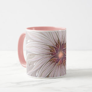 Mug Imaginaire Floral, Abstraite Fleur Pastel Moderne
