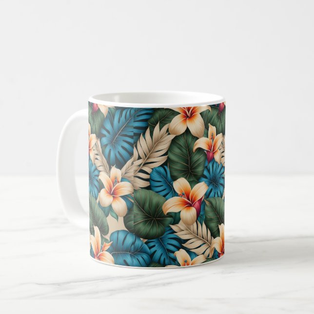 Mug Imaginaire floral tropical (Devant gauche)