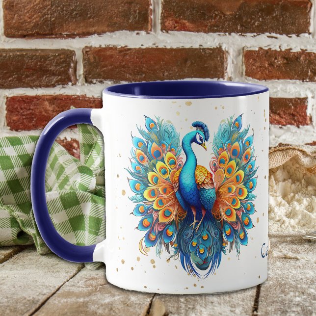 Mug Imaginaire Gold Confetti Peacock (Créateur téléchargé)
