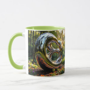 Mug Imaginaire mignon Abstrait Chrome Structure