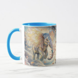 Mug Imaginaire mignon éléphant volant Sakura