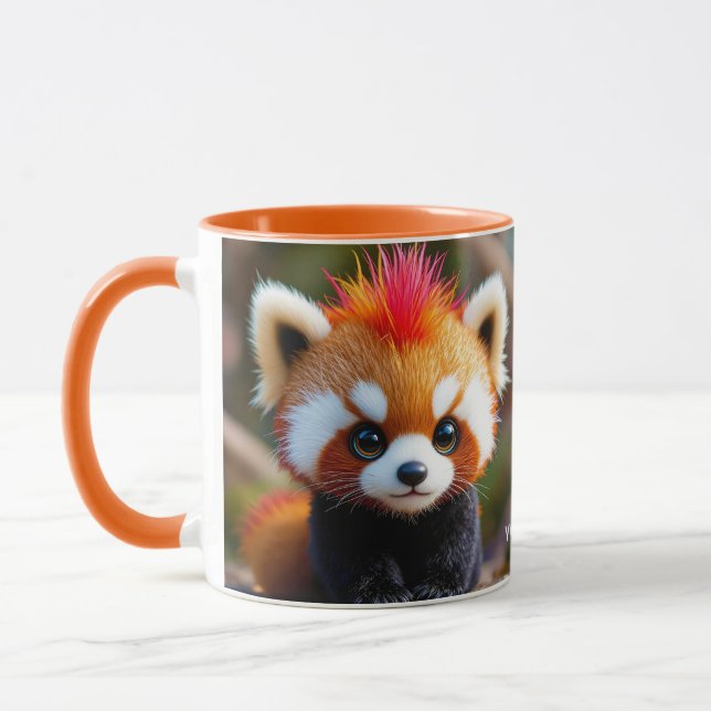 Mug Imaginaire mignon Panda Red Hai (Gauche)
