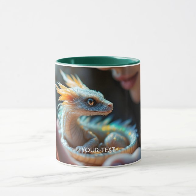 Mug Imaginaire mignon petit bébé Dragon (Centre)