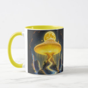 Mug Imaginaire Mignonne Champignons Jaunes Anciens