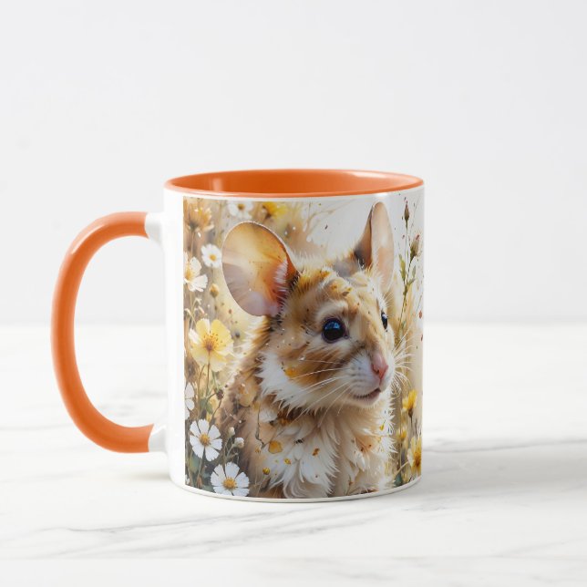 Mug Imaginaire Mignonne Curious Mouse Garden (Gauche)